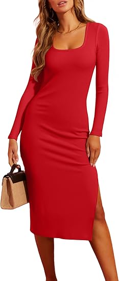 Valiamcep Women's Summer Midi Bodycon Dresses
